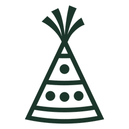 Geburtstagshutillustration PNG-Design