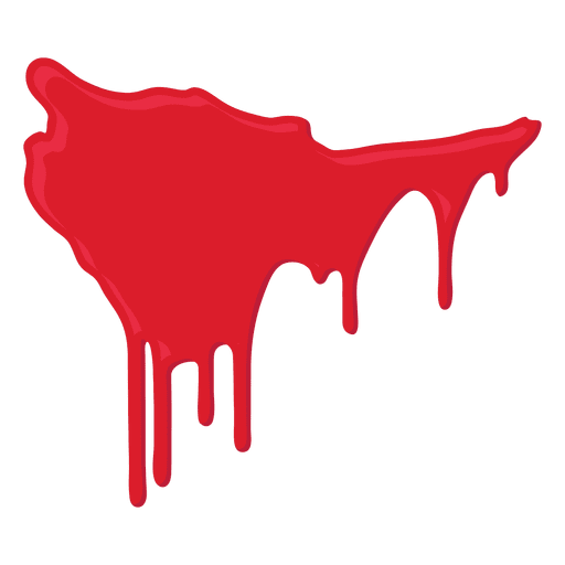 Blood splatter dripping PNG Design