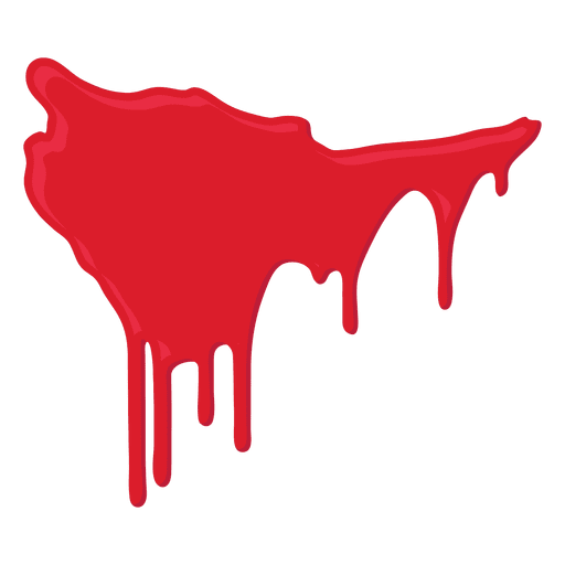 Isolated Blood Splash PNG & SVG Design For T-Shirts