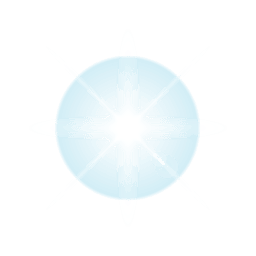 Blue star lens flare Transparent PNG