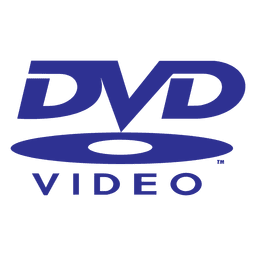 Logotipo do dvd azul Desenho PNG