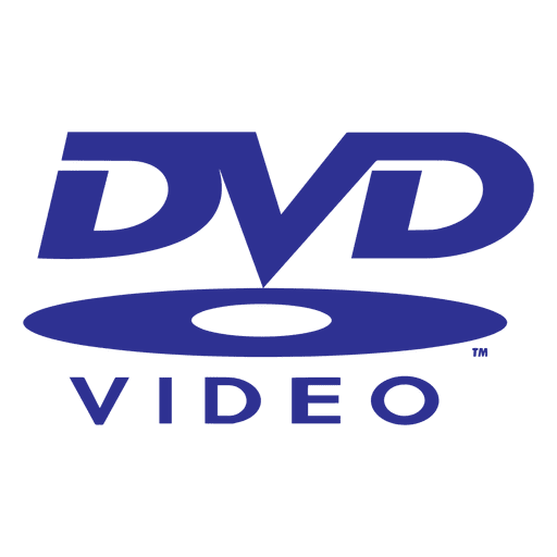 Logotipo do dvd azul Desenho PNG