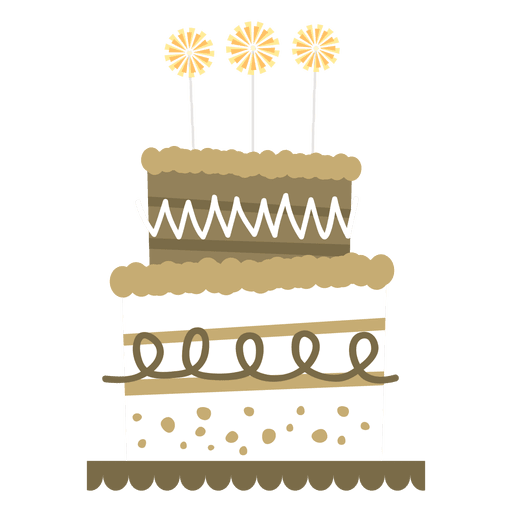 Download Pastel de cumpleaños plana - Descargar PNG/SVG transparente