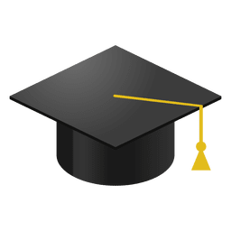 Dibujos animados de gorro de graduación Diseño PNG