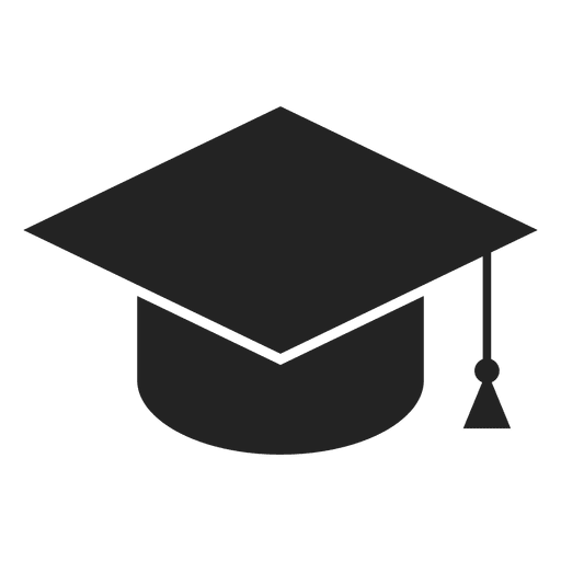 Graduation cap icon PNG Design