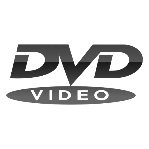 Logotipo do dvd cinza