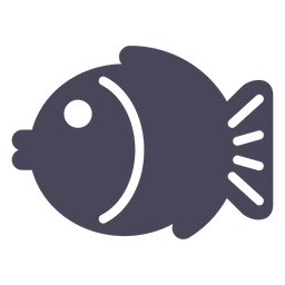 Ícone de peixe do Japão preto