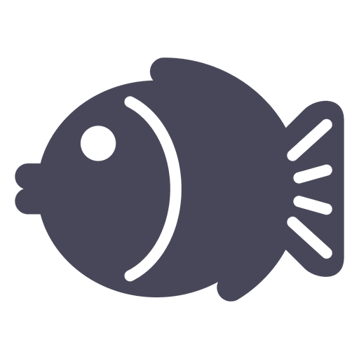 Japan Fisch Ikone schwarz PNG-Design