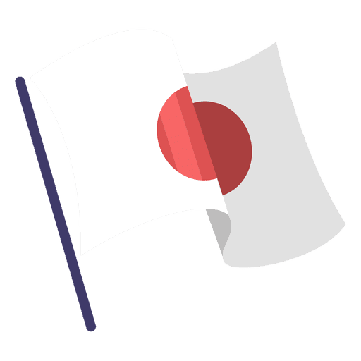Japan Flaggenikone PNG-Design