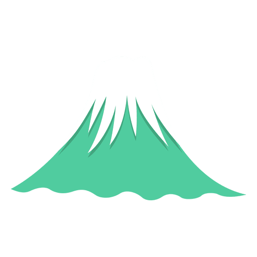 Ícone do Japão Fuji Mountian Desenho PNG