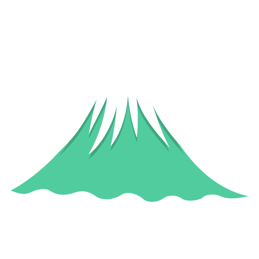 Icono de monte fuji de jap?n Diseño PNG