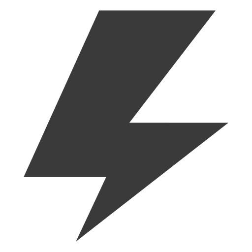 Lightning bolt smal PNG Design