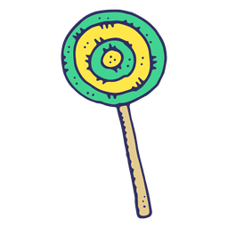 Lolly pop cartoon PNG Design