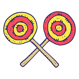 Dibujos animados dulce lolly pop Diseño PNG