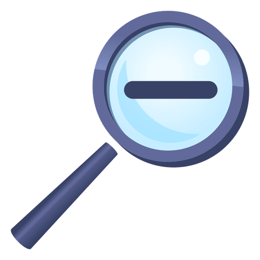 Magnifying glass zoom out - Transparent PNG & SVG vector file