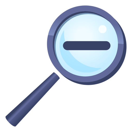 Magnifying glass zoom out PNG Design