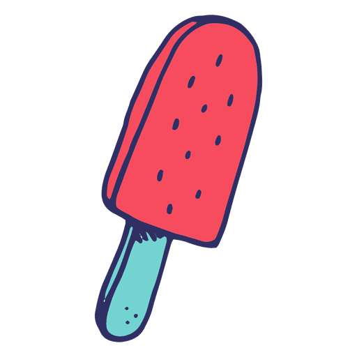 Popsicle stick ice cream PNG Design