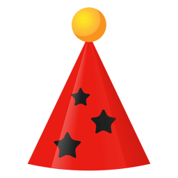 Ícone de chapéu vermelho de aniversário Desenho PNG