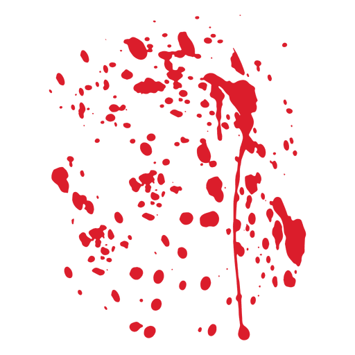 Salpicadura de sangre roja Diseño PNG