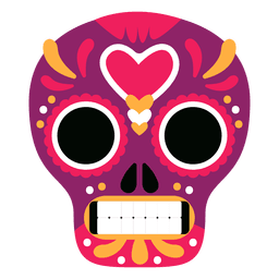Red mexico skull PNG Design