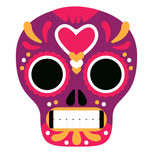 Red mexico skull