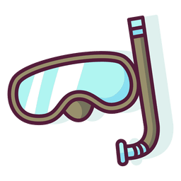 Snorkel icon set Transparent PNG