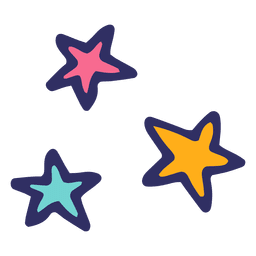 Stars icon cartoon PNG Design
