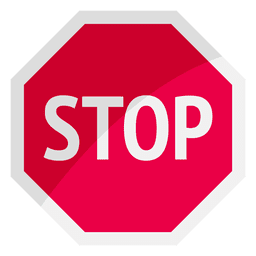 Símbolo do sinal de parada Desenho PNG