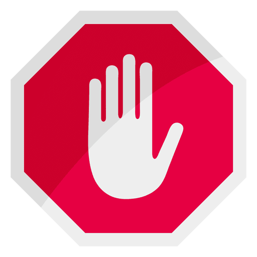 Stop sign icon hand - Transparent PNG & SVG vector file