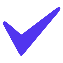 Marca de verificación violeta Transparent PNG