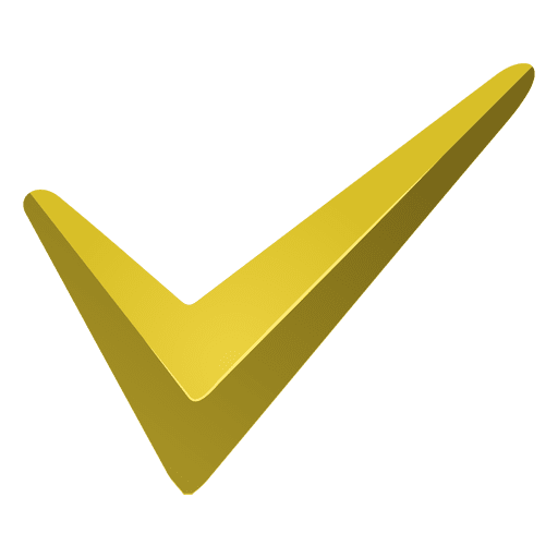 Yellow Check Mark Icon Transparent Png Svg Vector File