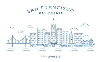 San Francisco minimalist Skyline