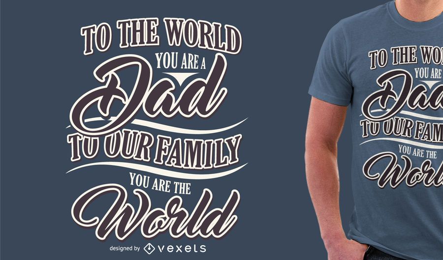 T-shirt do dia de pai T-shirt do dia de pai