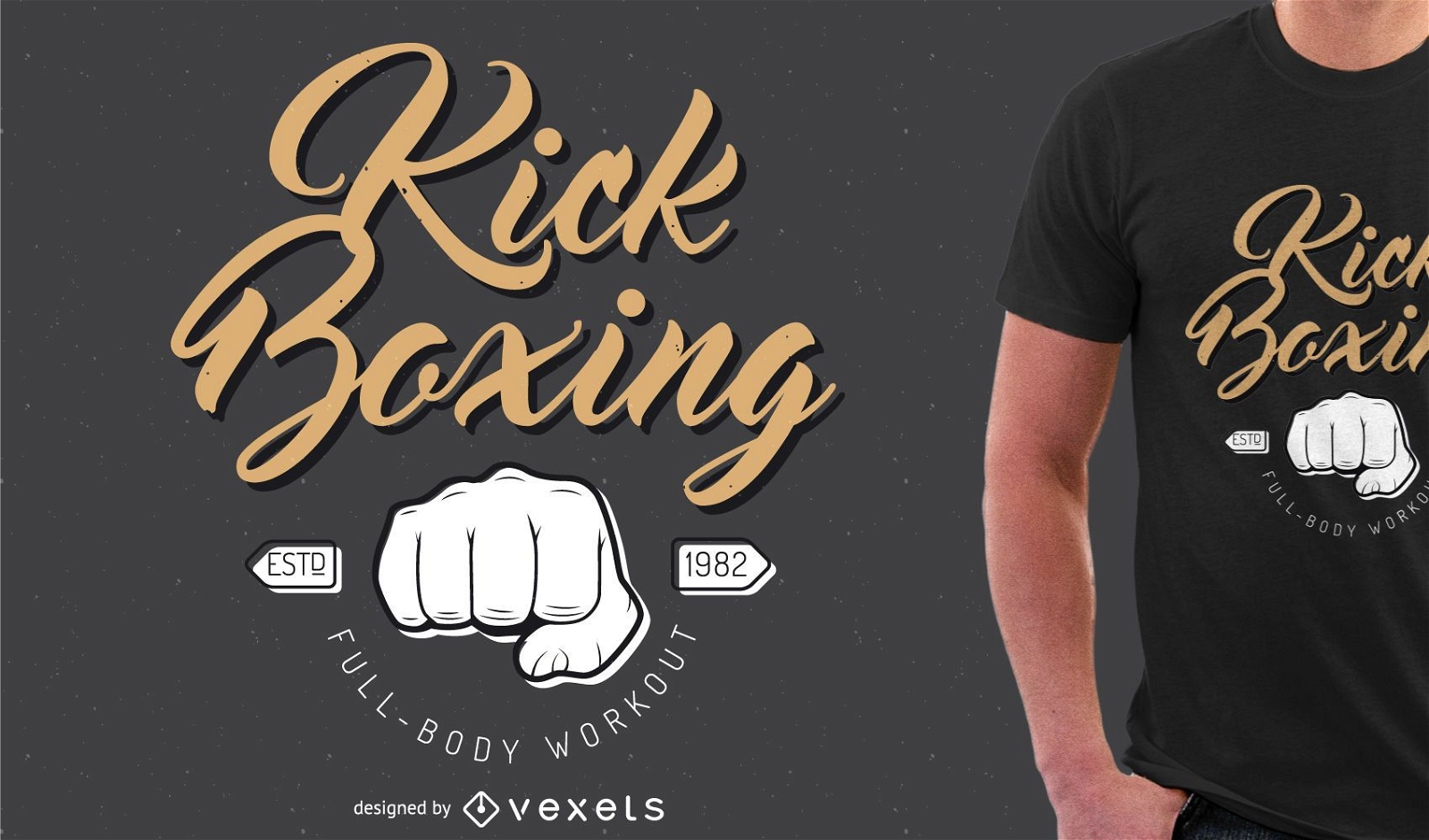 Kick Boxing T-Shirt design