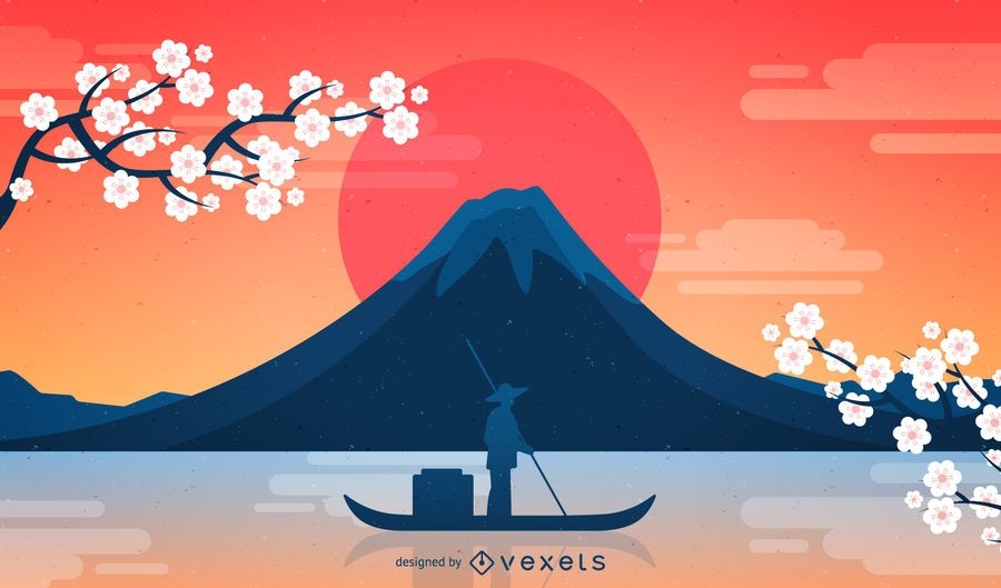 Download Japan Fuji Background - Vector download