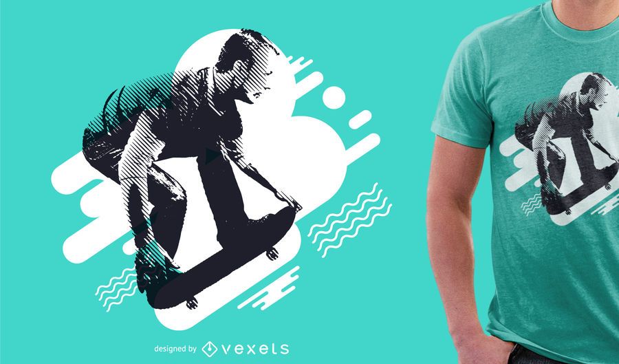 Skate T-shirt design Skate T-shirt design
