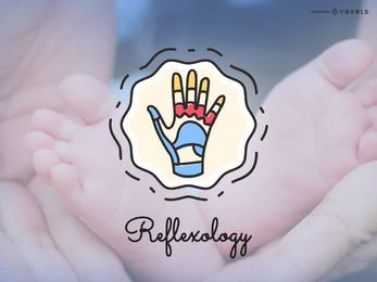 Ícone do logotipo de reflexologia Ícone do logotipo de reflexologia