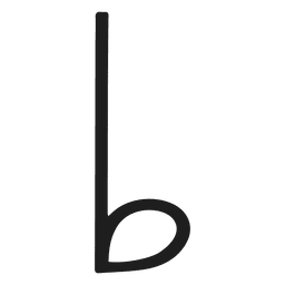 symbol for a flat note
