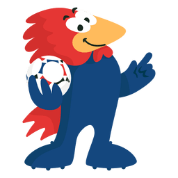 Footix Frankreich 98 Fifa Maskottchen PNG-Design