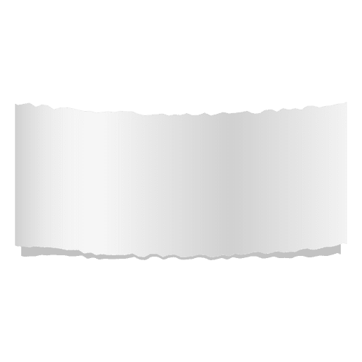 Graue Papierfahne gerissen PNG-Design