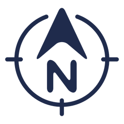 Ubicação da seta do norte Desenho PNG