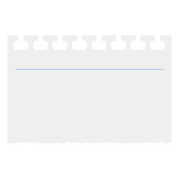 Notebook ripped paper banner PNG Design