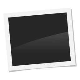 Moldura preta instantânea Desenho PNG