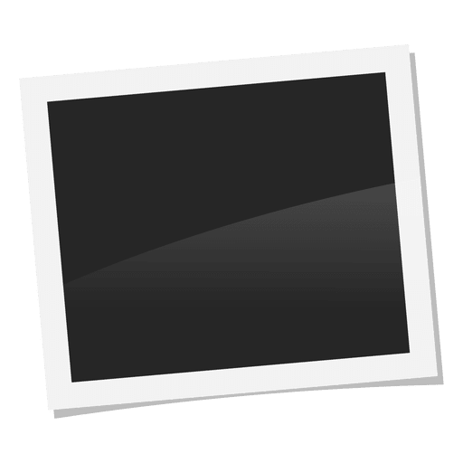 Instant black photo frame PNG Design