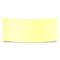 Realistic yellow ripped paper banner PNG Design