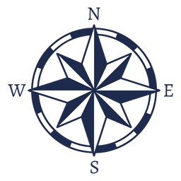 Ubicação de seta norte náutica vintage Desenho PNG