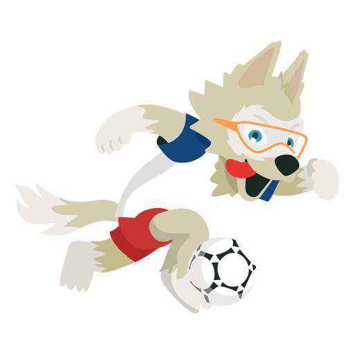 Zabivaka russia 2018 fifa mascot PNG Design