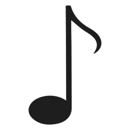 Achtelnote isoliert PNG-Design