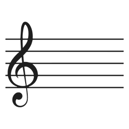 Personal de clave de sol Diseño PNG