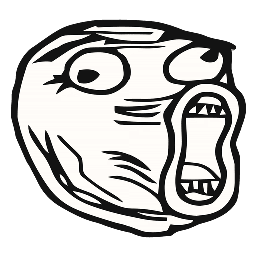 Coolface Trollface Meme PNG & SVG Design For T-Shirts